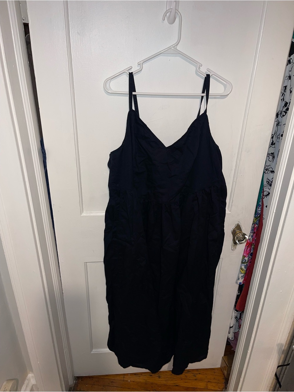 Old Navy Black Bohemian Style Dress Sleeveless V-Neck Midi Dress - Sz 2X